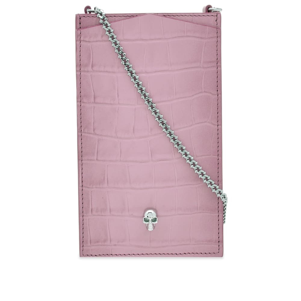 Alexander McQueen Women's Phone Case On Chain in Antic Pink