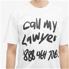 MARKET Men's Scrawl My Lawyer T-Shirt in White