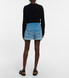 Alanui - Bandana cotton-blend shorts