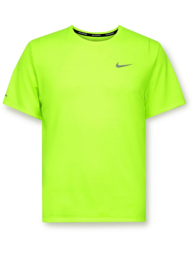 Photo: Nike Running - Miler Dri-FIT T-Shirt - Yellow