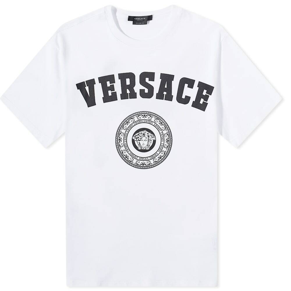 Versace White Contrast Logo T-Shirt