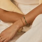 Missoma Women's Beaded Gemstone Bracelet in Green