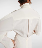 Victoria Beckham Tie-detail silk gown