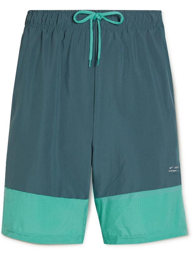 Photo: Nike Training - Flex Mesh-Panelled Dri-FIT Shorts - Blue