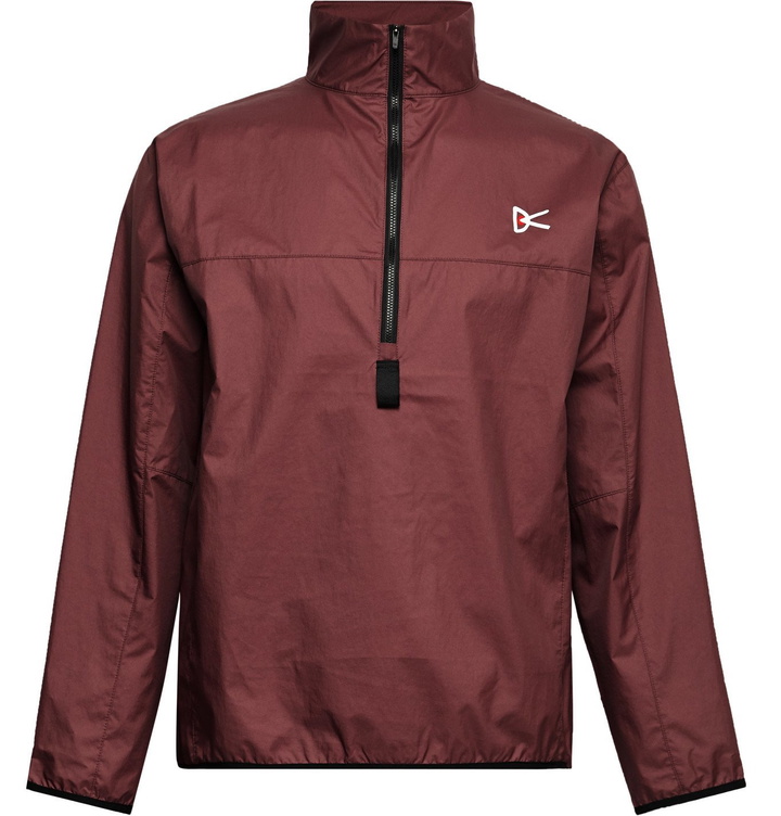 Photo: DISTRICT VISION - Theo Shell Half-Zip Jacket - Burgundy