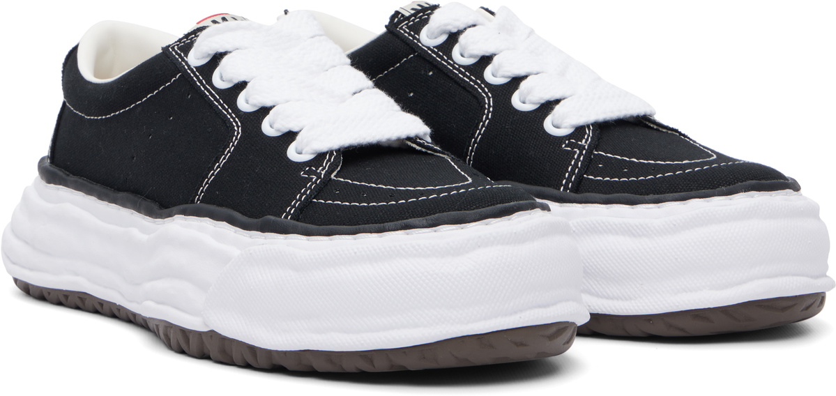 Maison MIHARA YASUHIRO Black 'Eric' OG Sole Canvas Low-Top Sneakers