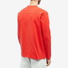 Jacquemus Men's Classic Logo Long Sleeve T-Shirt in Red