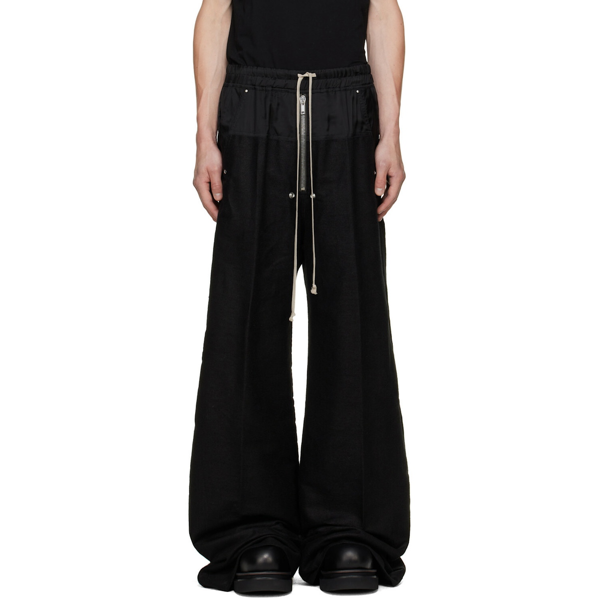 Rick Owens Black Tower Wide Bela Trousers
