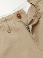 Beams Plus - Wide-Leg Cotton-Twill Trousers - Neutrals