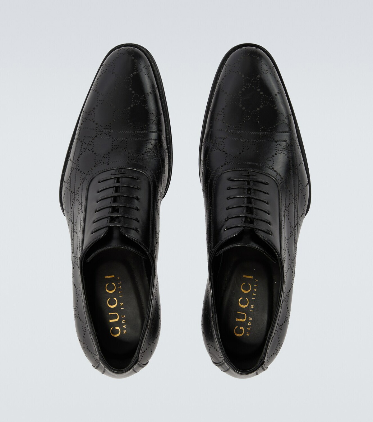 Gucci GG leather Derby shoes