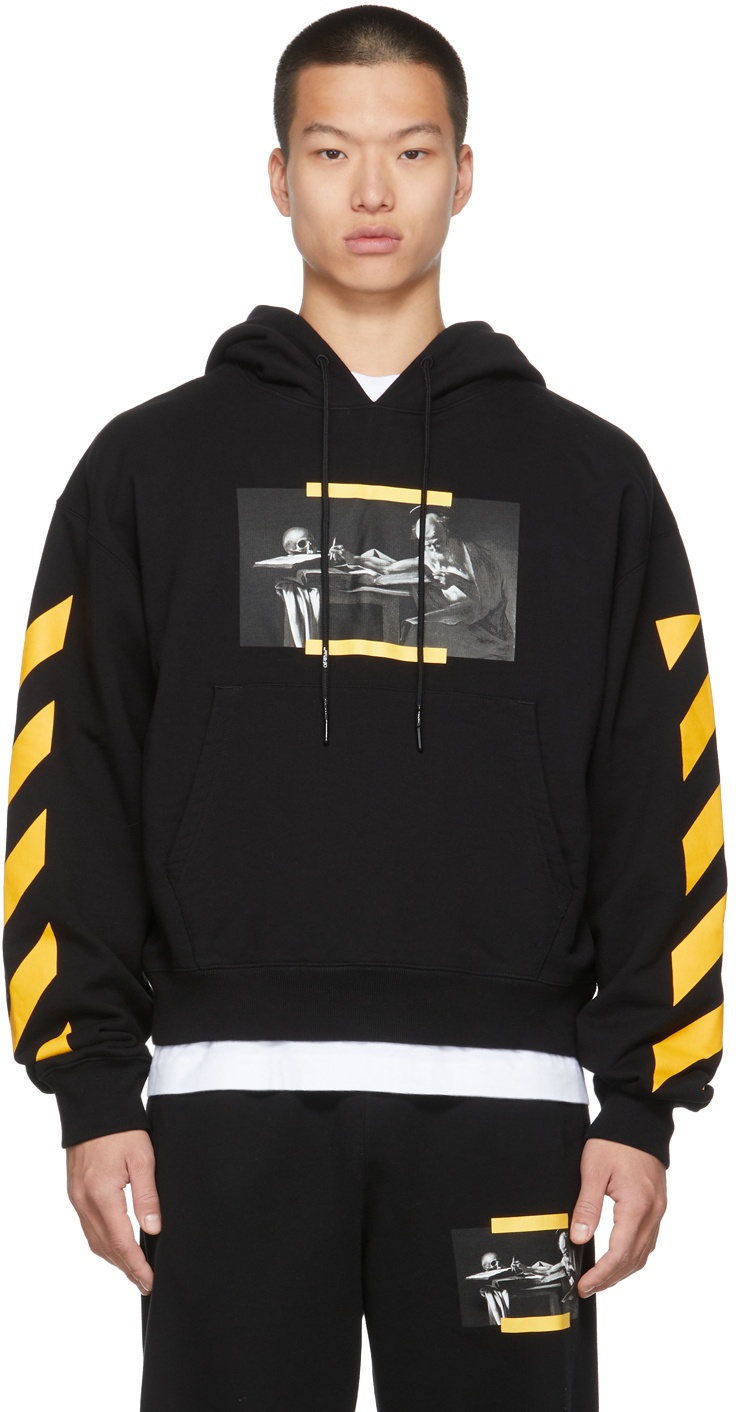 Off-White Black Caravaggio Painting Over Hoodie Off-White