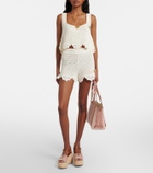 Chloé Crochet scalloped cotton top