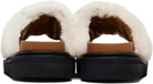 Toga Virilis Off-White Shearling Sandals