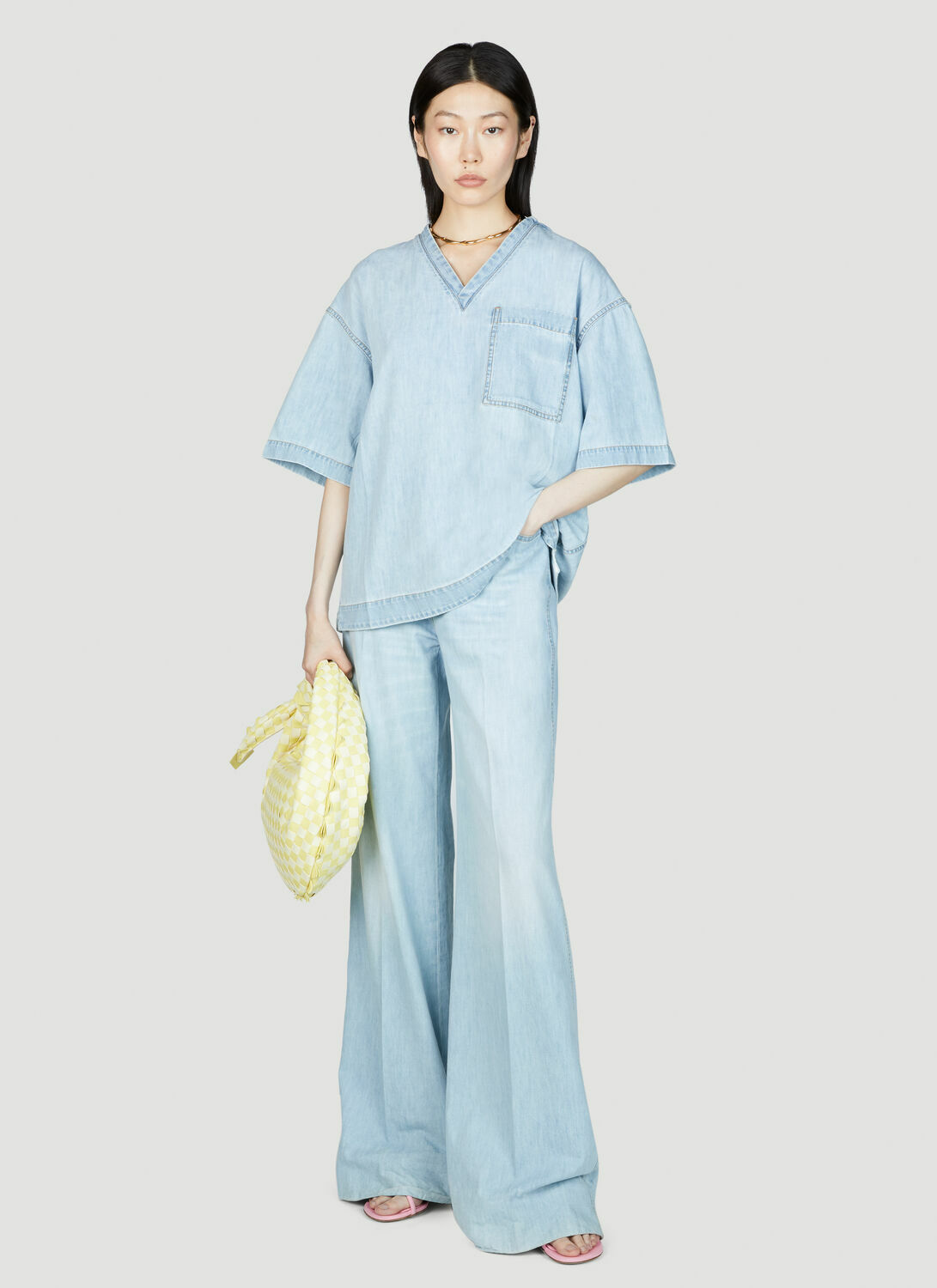 Bottega Veneta Wide Leg Jeans