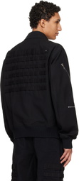 Rick Owens Black Temple Blixa Cargo Bomber Jacket
