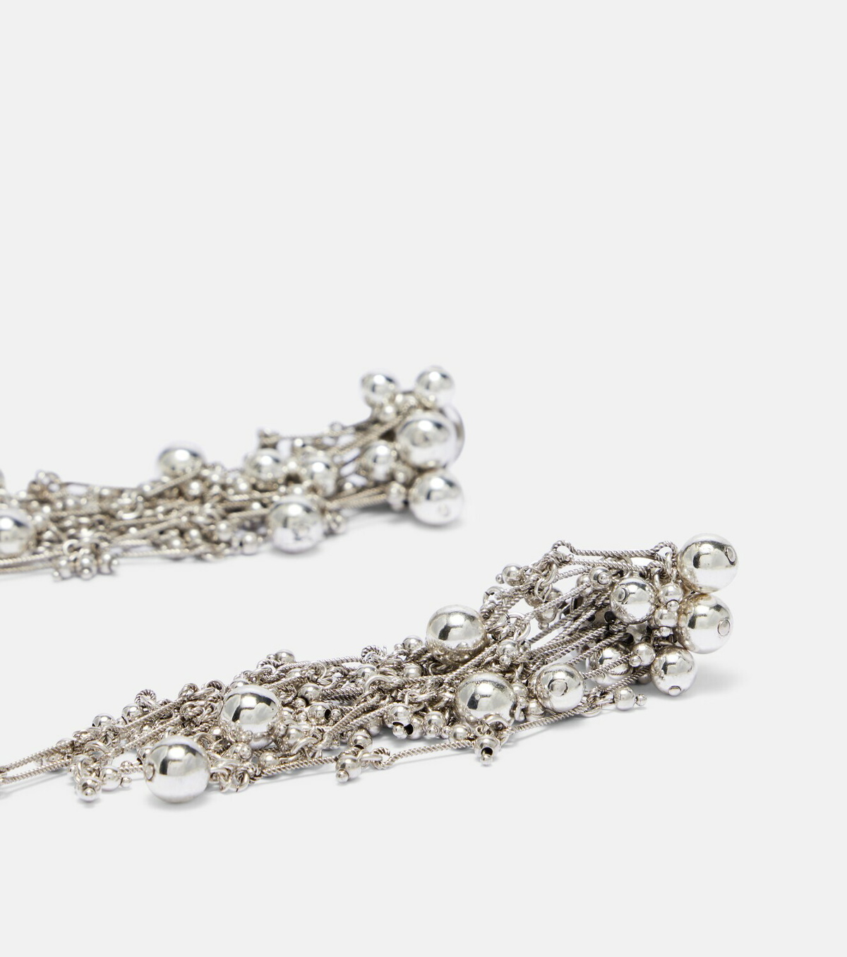 Isabel Marant Freya embellished clip-on drop earrings
