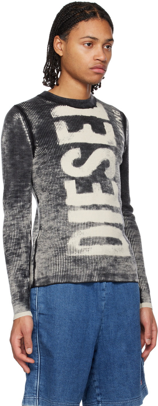Diesel Black K-Atullus-Round Sweater Diesel