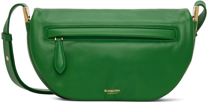 Photo: Burberry Green Small Plongé Olympia Pouch