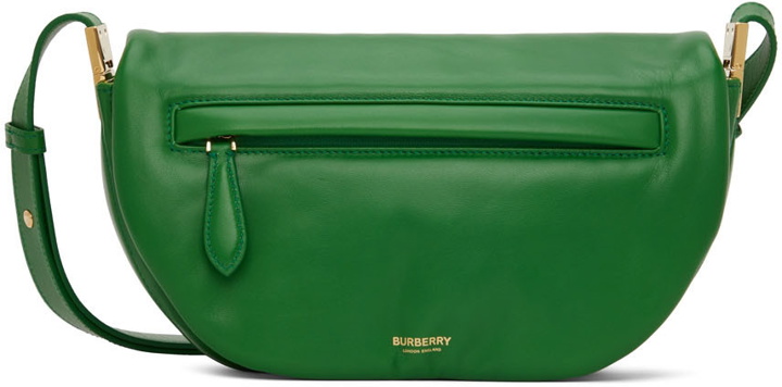 Photo: Burberry Green Small Plongé Olympia Pouch