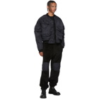 Julius Black Pocket Bomber Jacket