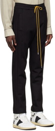 Rhude Black Rayon Lounge Pants