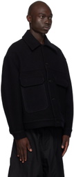 Lownn Black Relaxed Fit Jacket