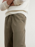 Remi Relief - Straight-Leg Twill Trousers - Green