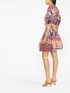 ZIMMERMANN - Printed Linen Short Dress