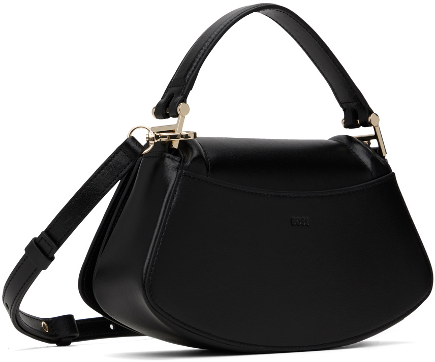 BOSS Black Signature Hardware Leather Shoulder Bag