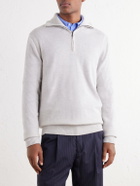 Altea - Half-Zip Virgin Wool Sweater - Gray
