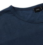 Onia - Chad Linen-Blend Jersey T-Shirt - Blue