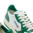 Autry Men's 01 Low Contrast Sneakers in White/Green