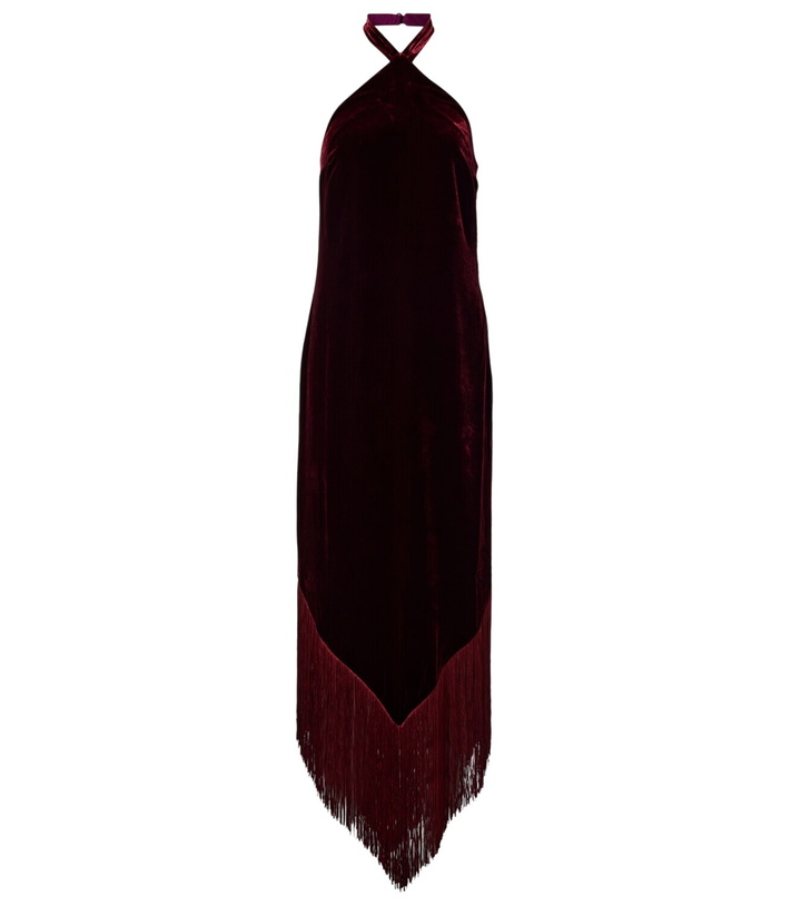 Photo: Taller Marmo Nina fringed velvet maxi dress