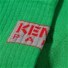 Kenzo Men's Sports Logo Sock in Grass Green