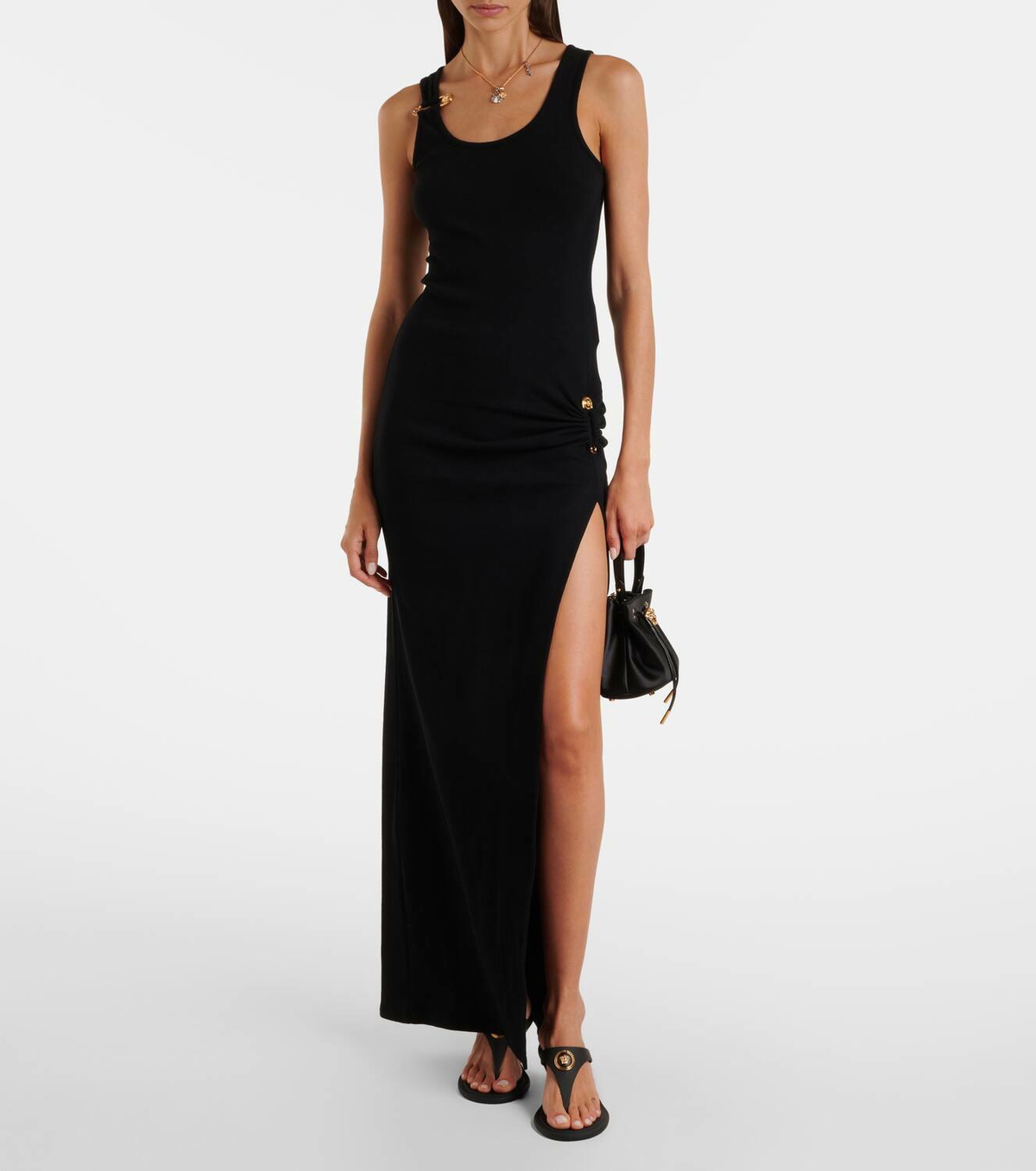 Versace Alia Medusa 55 thong sandals
