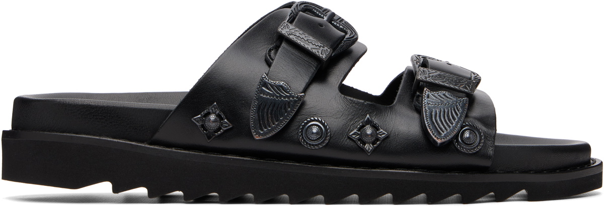 Toga Virilis SSENSE Exclusive Black Buckle Sandals