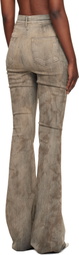 Rick Owens DRKSHDW Gray Temple Bolan Bootcut Jeans