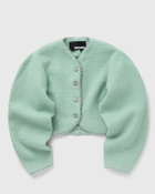 ROTATE Birger Christensen Boucle Jacket Green Womens Bomber Jacket