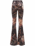 ETRO Printed Flared Jersey Pants