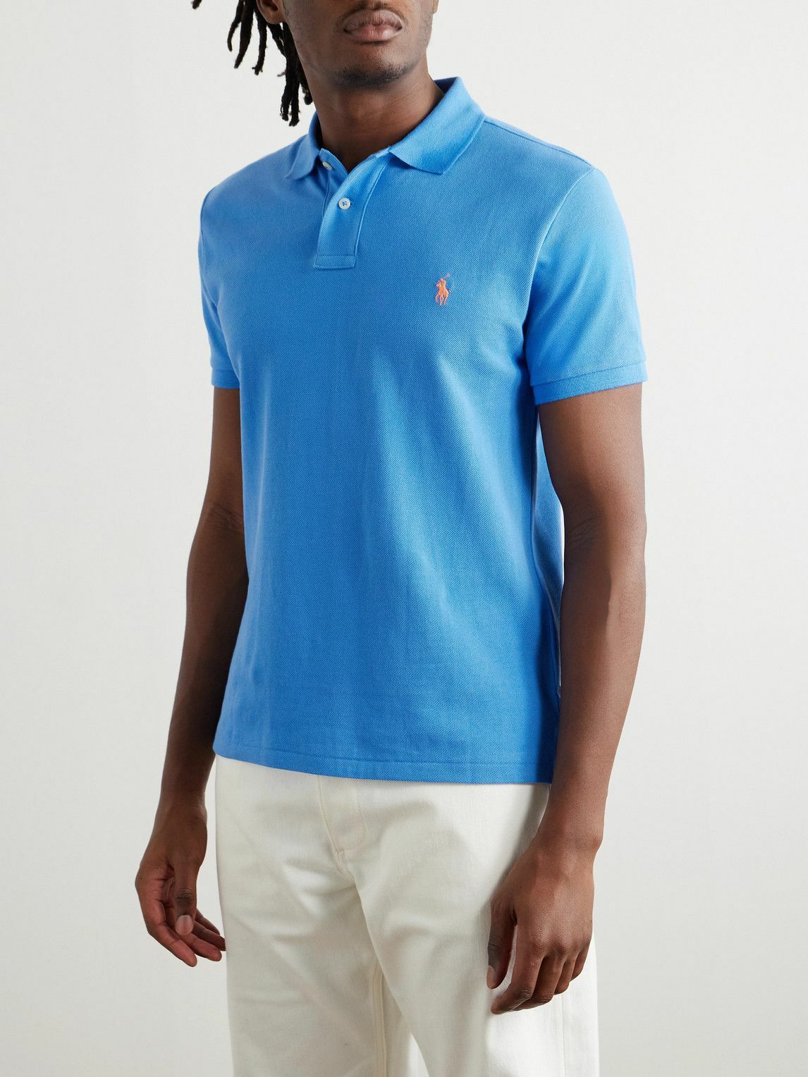Polo Ralph Lauren - Logo-Embroidered Cotton-Piqué Polo Shirt