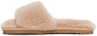 Mou Pink Shearling Sandals