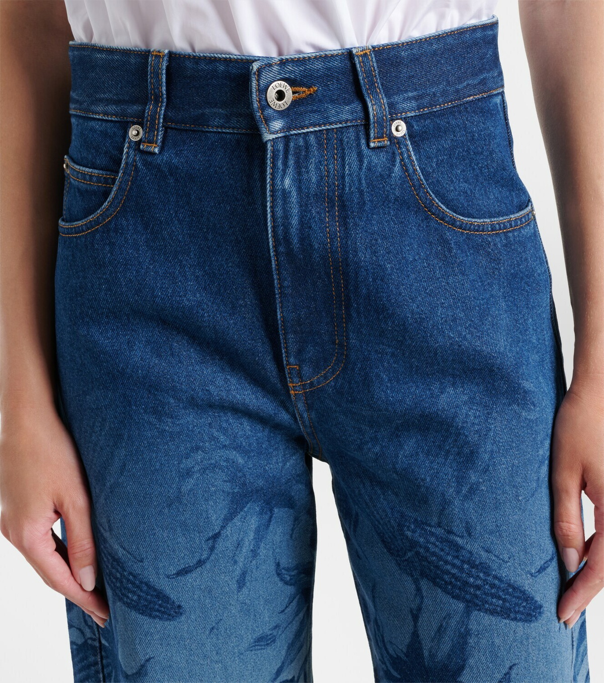 Loewe Paula's Ibiza printed barrel-leg jeans