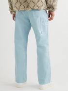 Hayato - Throwing Fits Panton Straight-Leg Cotton-Canvas Trousers - Blue