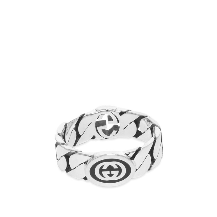 Photo: Gucci Interlocking G Enamel Ring