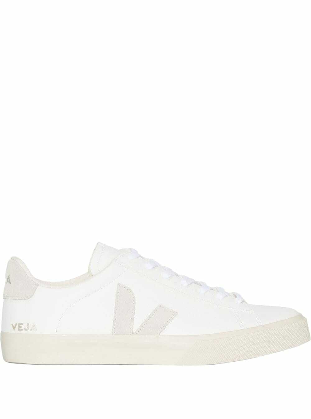 White Low-top Sneakers With Logo Patch In Leather Unisex Veja