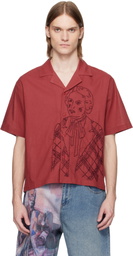 KidSuper Red Hand Stitched Woman Shirt
