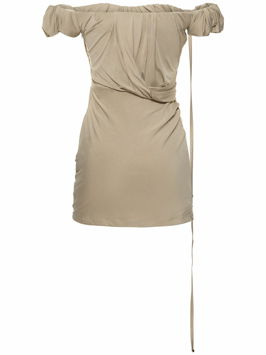knee length dresses for ladies La Mini Robe Sierra Dress in Light Ivory