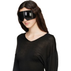 Rick Owens Black Kriester Shiny Sunglasses