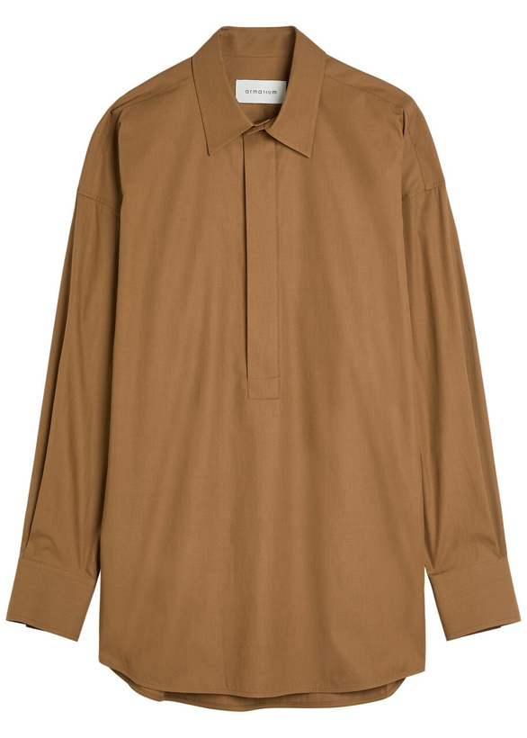 Photo: Armarium Candela Cotton-poplin Shirt Brown