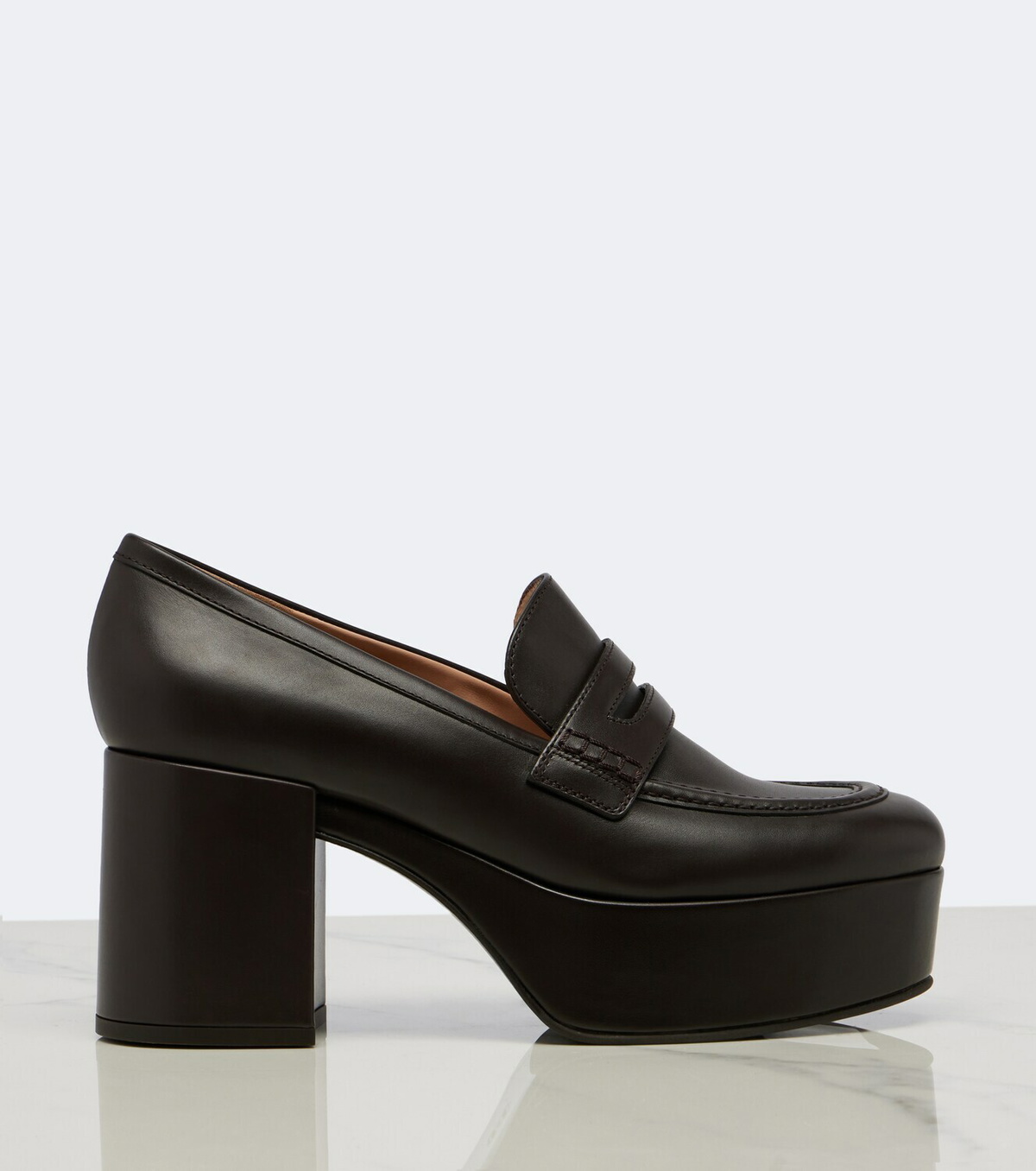 Gianvito Rossi Jenna leather loafer pumps